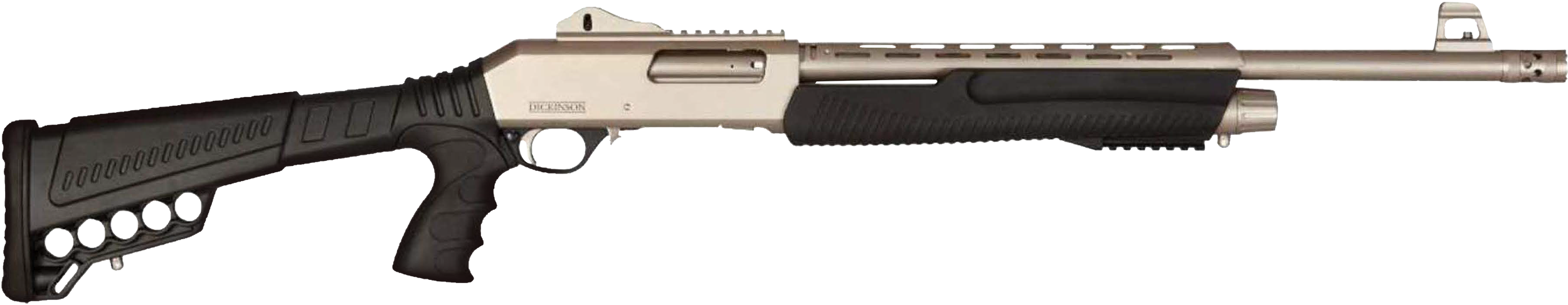 Dickinson LLC XX3DM18 XX3D Marine Tactical 12 Gauge Pump 3" 5+1 18.50" Vent Rib Barrel, Receiver w/Picatinny Rail, Fixed w/Shell Carrier Black Synthetic Stock, Black Pistol Grip