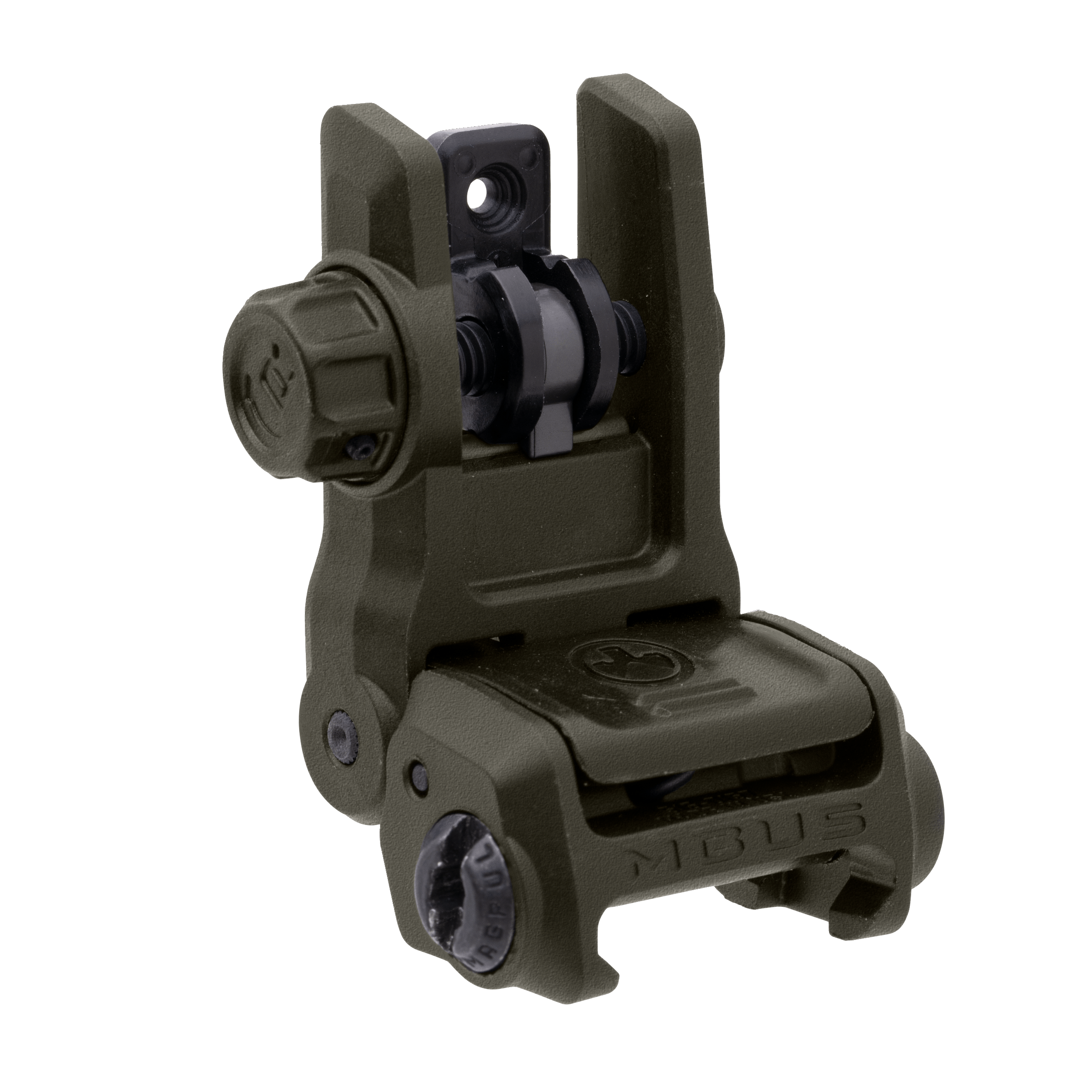 Magpul MAG1167-ODG MBUS 3 Sight Rear Olive Drab Green Flip Up for AR-10/AR-15/M4/M16/M110/SR-25