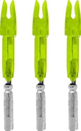 LUMENOK LIGHTED NOCK X-SERIES GREEN 3PK