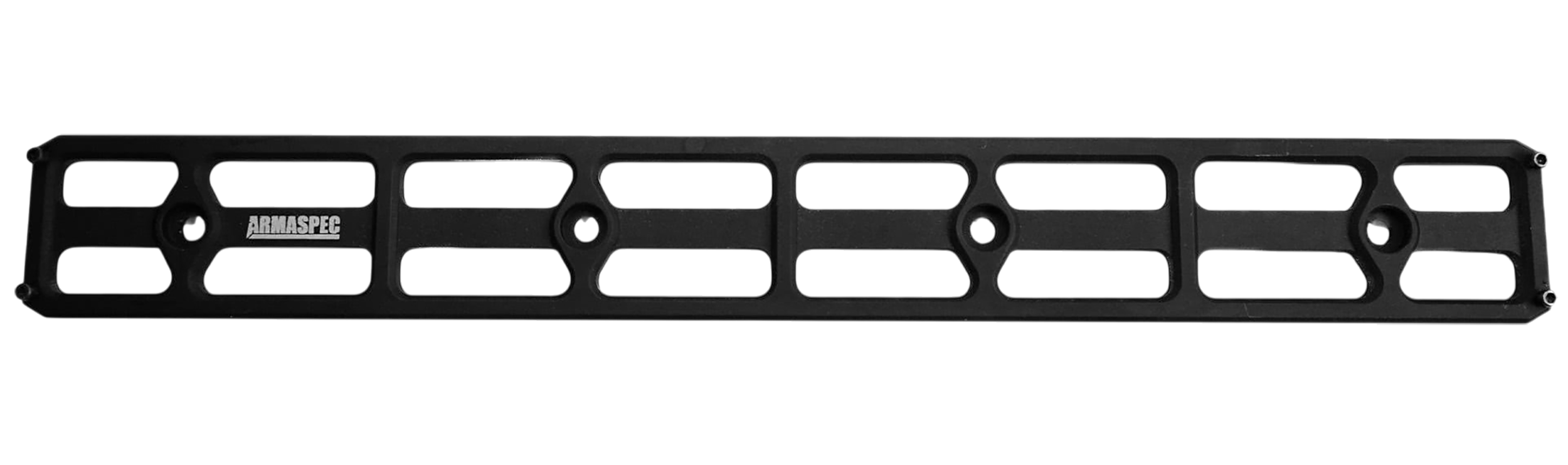 Armaspec ARM621-12 ARCA Rail 12 Slot M-LOK Black Aluminum Compatible w/ AR-15/10 MLOK Rails