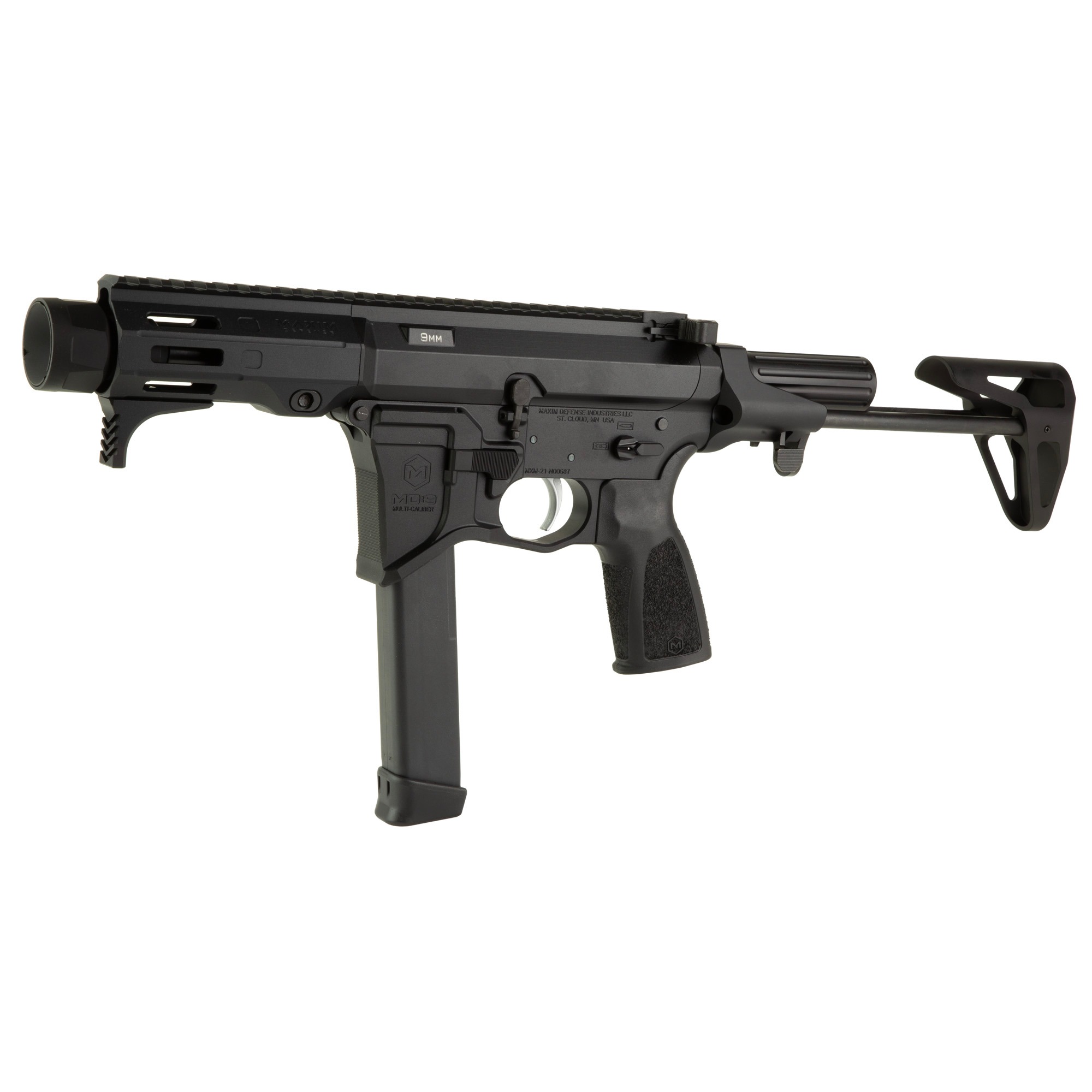 MAXIM MD9 904S SBR 9MM 4.5" 18RD BLK