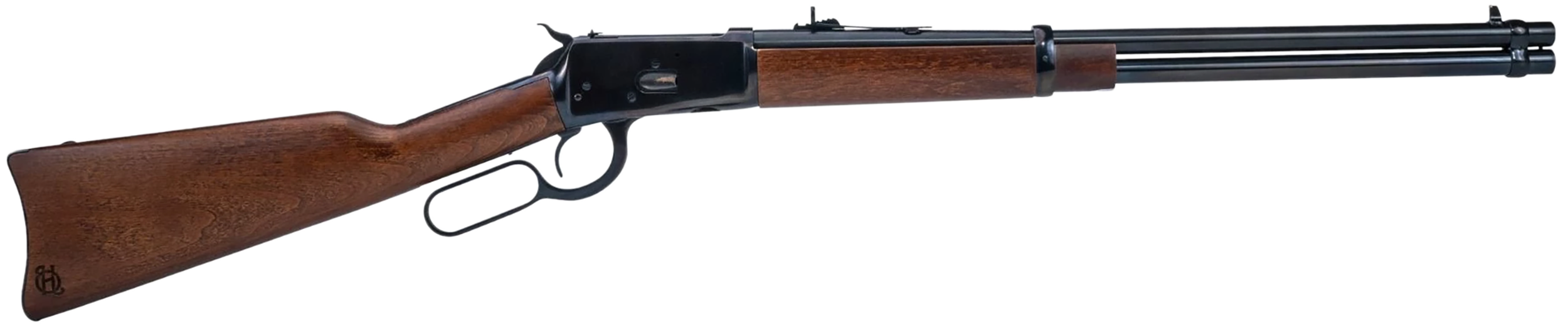 Heritage Mfg H92044201 92 Ranch Hand 44 Mag 10rd 20" Black Polished Steel Barrel, Black Polished Alloy Steel Receiver, Fixed Hardwood Stock