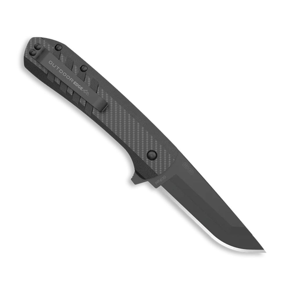 Outdoor Edge Razor VX4 Replaceable Blade Folding Knife 3" Drop Point Blade Black