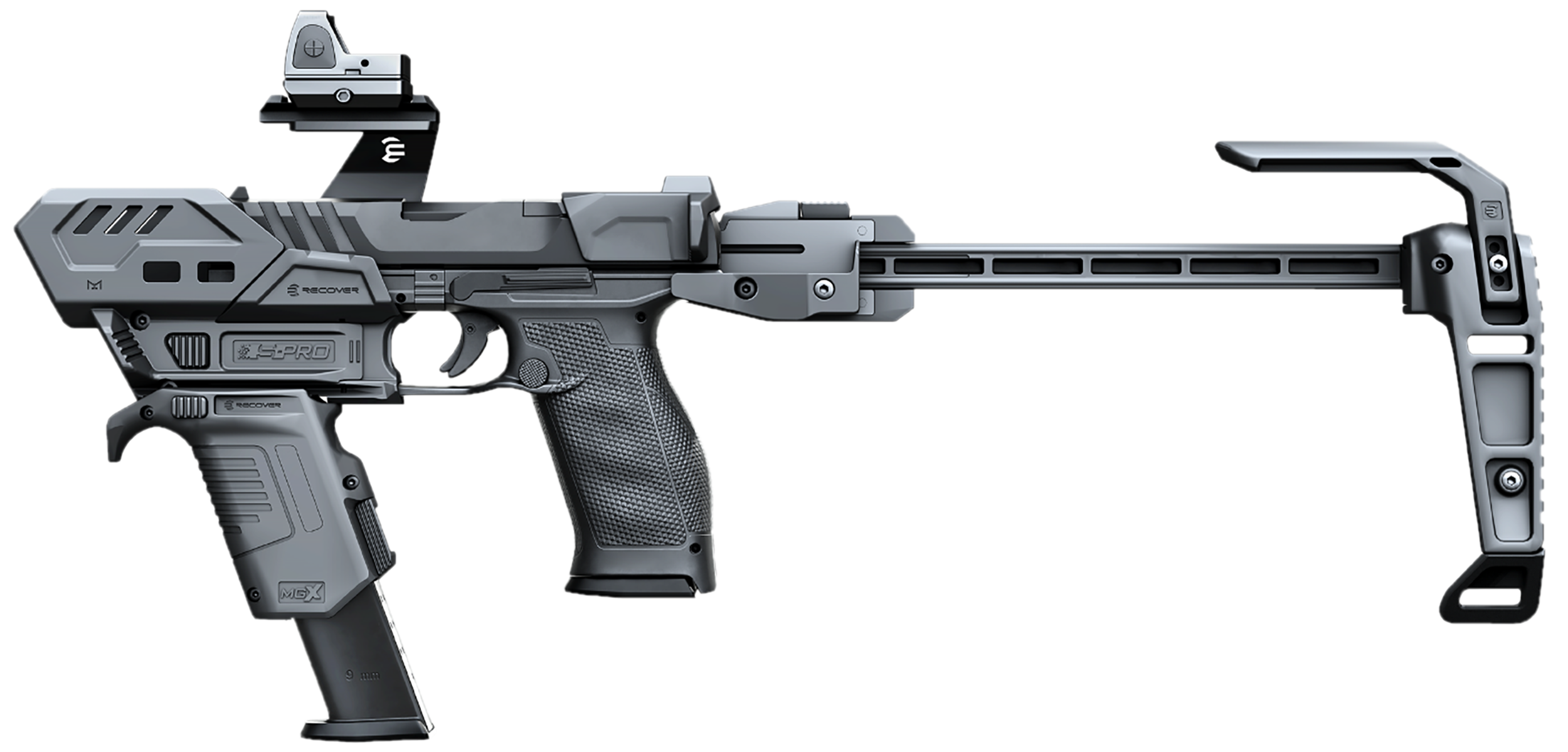 Recover Tactical SPROPDPGB01 S-Pro MG Conversion Kit For Walther PDP Black