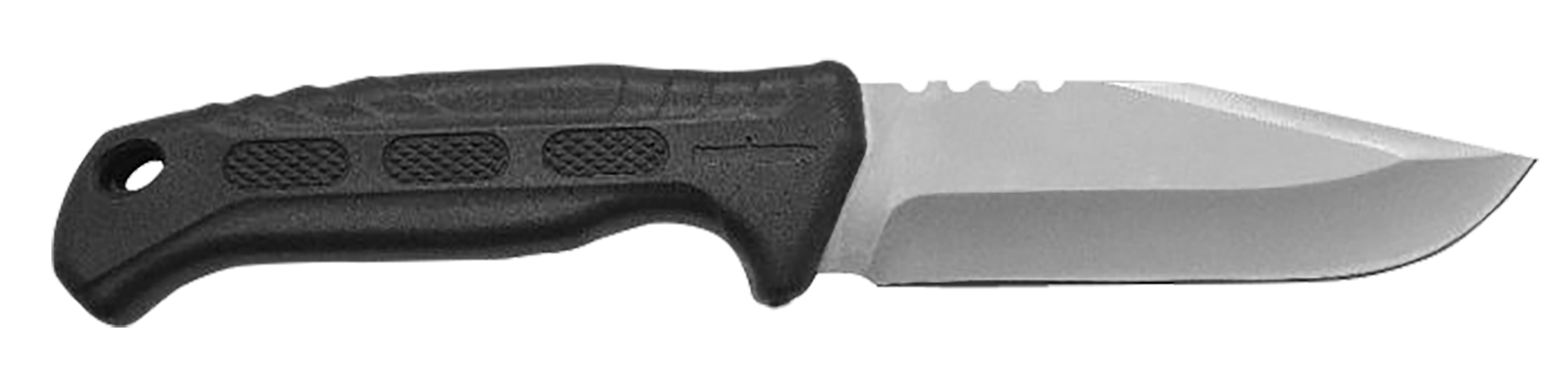 Camillus 19154 Hawker  4" Fixed Drop Point Plain Satin 420 Steel Titanium Bonded Blade Black Textured PP/TPR Handle