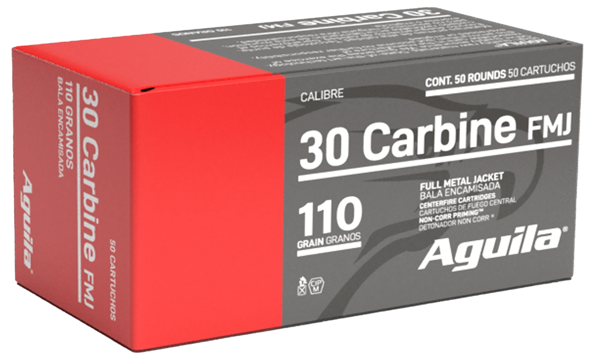 Aguila 1E302110   30Carbine 110gr Full Metal Jacket 50 Per Box/20 Case