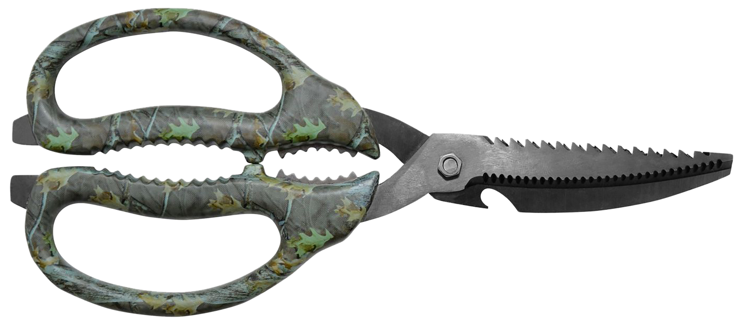 Camillus 19403 Multi-Function Game Shears Camo Shears 4" Serrated Titanium Bonded Blade, 9" Long