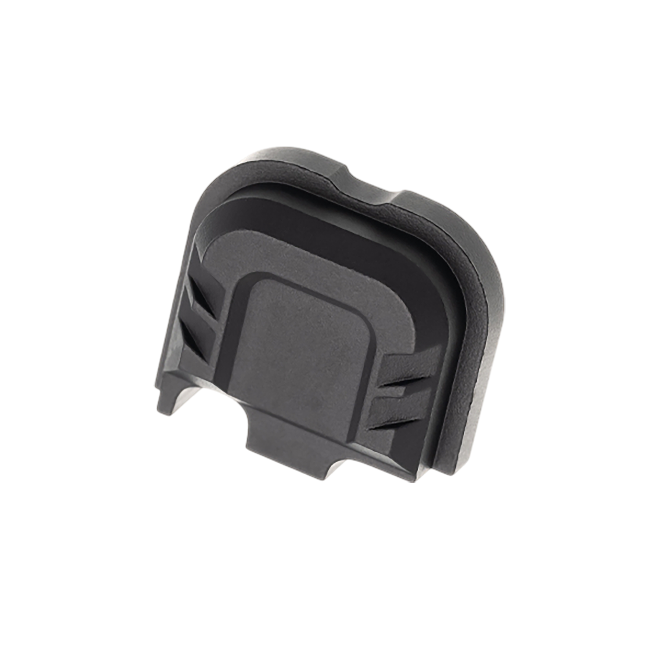 Tyrant CNC TDG43X48SPBLACK Slide Cover Plate  Chevron Design Glock 43x/48 Black Aluminum