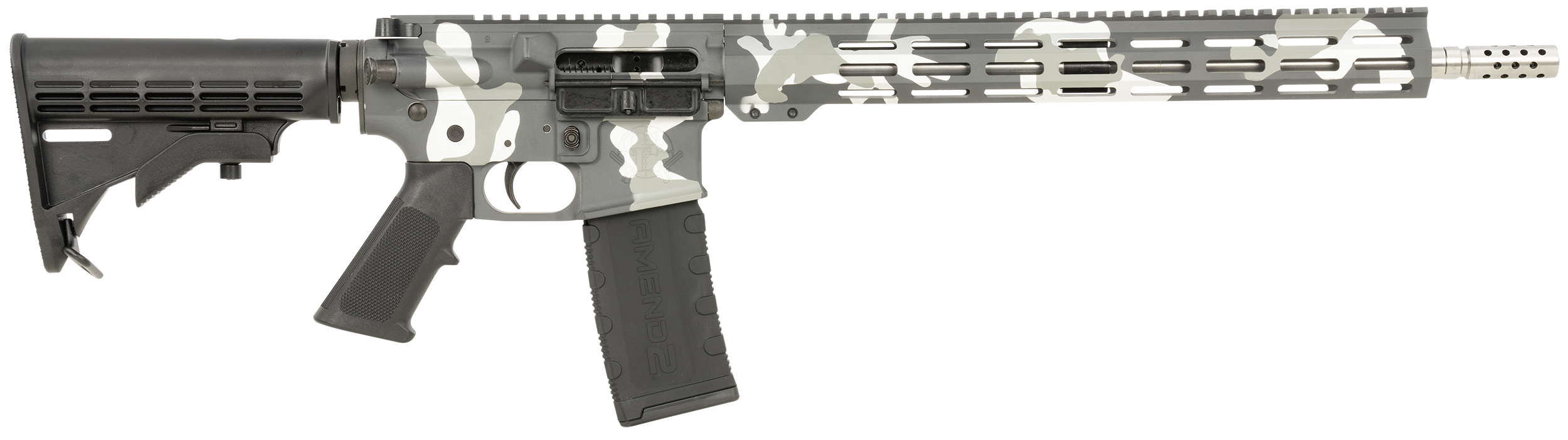 Great Lakes Firearms GL15223SSMU AR-15 Mission 223 Wylde 30+1 16", Urban Camo Rec/15" M-Lok Handguard, Black Carbine Stock & A2 Grip, Muzzle Brake