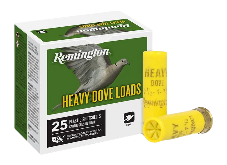 Remington Ammunition 28777 Heavy Dove Loads  20Gauge 2.75" 1oz 7.5Shot 25 Per Box/10 Case