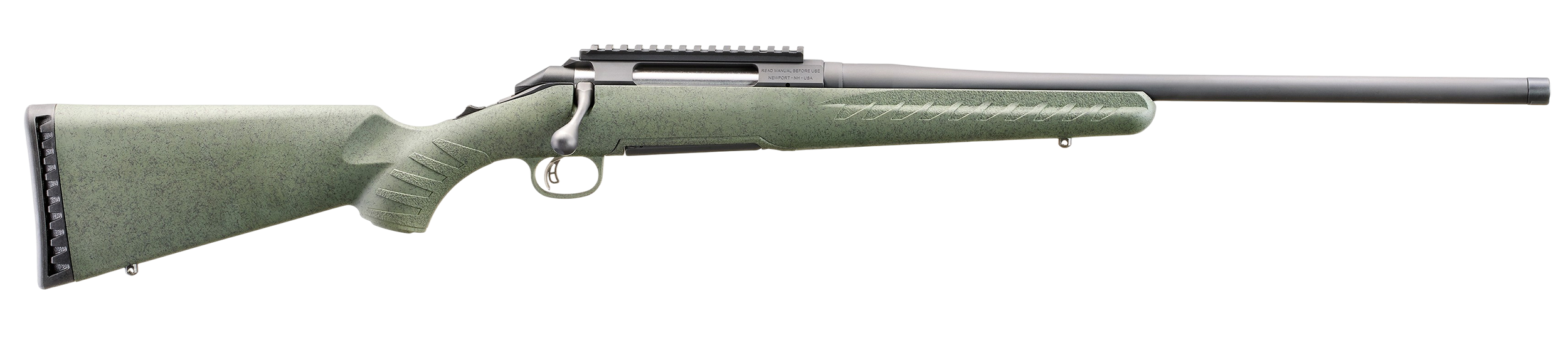 Glenfield 52006 Model A  Full Size 350 Legend 5+1 20" Matte Black Threaded Barrel, Matte Black Alloy Steel Receiver w/Picatinny Rail, Moss Green Splatter Fixed Synthetic Stock, Thread Protector