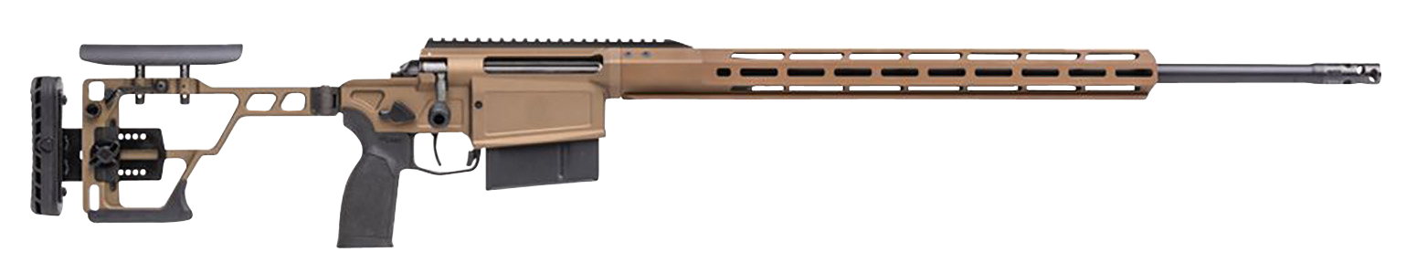 Sig Sauer CROSSMAG300WM24B Cross Magnum 300 Win Mag 6+1 24" Threaded Barrel, Coyote Cerakote, M-LOK/ARCA Rail Handguard, Fully Adj. Folding Stock, PRS Style Grip, Muzzle Brake, Integrated Optics Mount