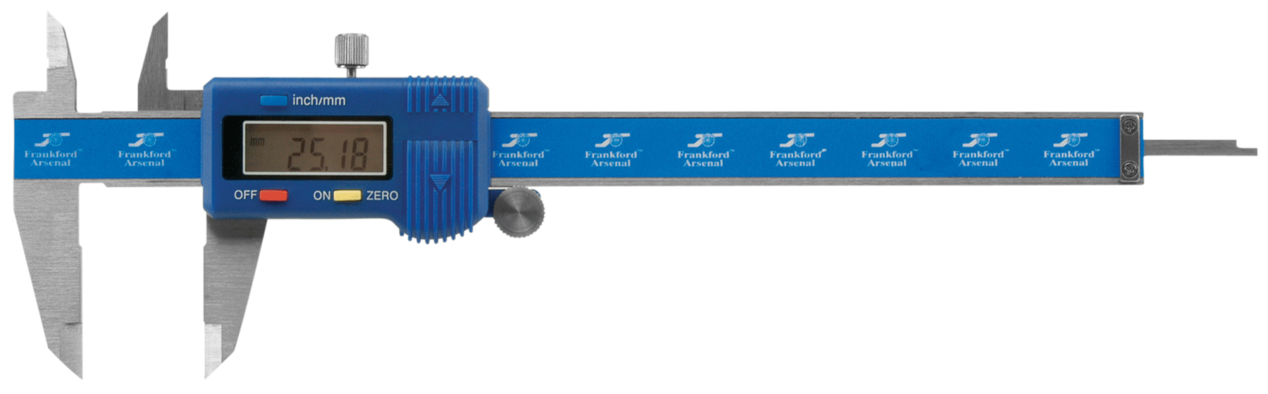 Frankford Arsenal 672060 Electronic Caliper  Blue Multi-Caliber Stainless Steel Rifle/Handgun Firearm