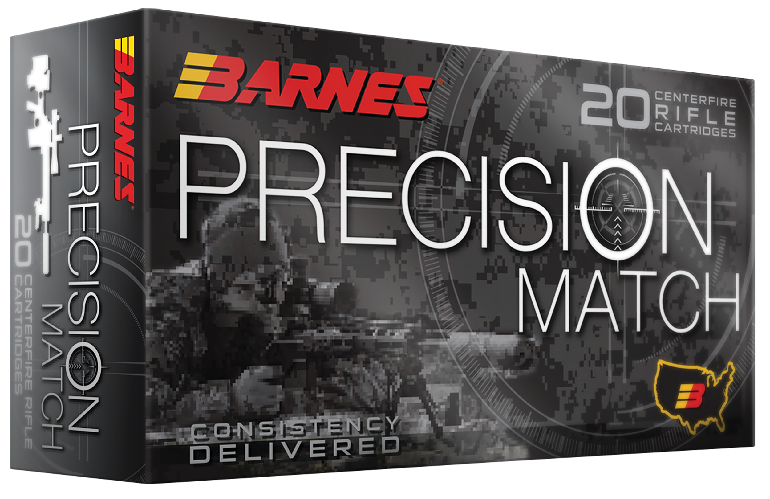 Barnes Bullets 32017 Precision Match  223Rem 55gr Match Burner OTM BT 20 Per Box/10 Case