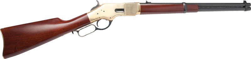 CIMARRON 1866 YELLOWBOY 44SP 19" BRASS/BLUED WALNUT