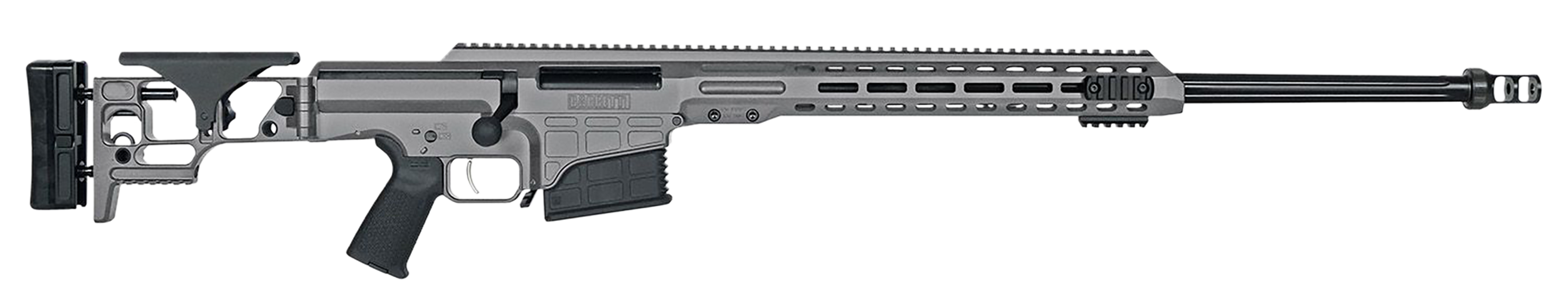 Barrett 18489 MRAD 300 Win Mag 26" 10+1 Gray Gray Folding with Adjustable LOP Stock Black Polymer Grip Right Hand