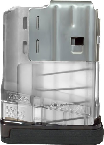LANCER MAGAZINE L7AWM SR-25 7.62X51 5RD TRANSLUCENT CLEAR<