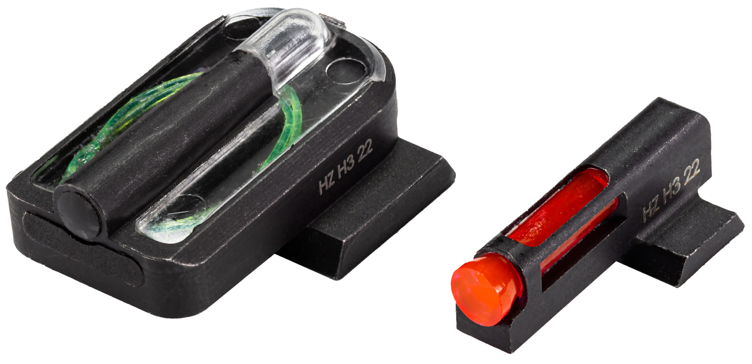 HiViz RGMFD21 FastDot H3 Red/Fiber Optic Green Tritium Black Frame Fits Ruger Max-9