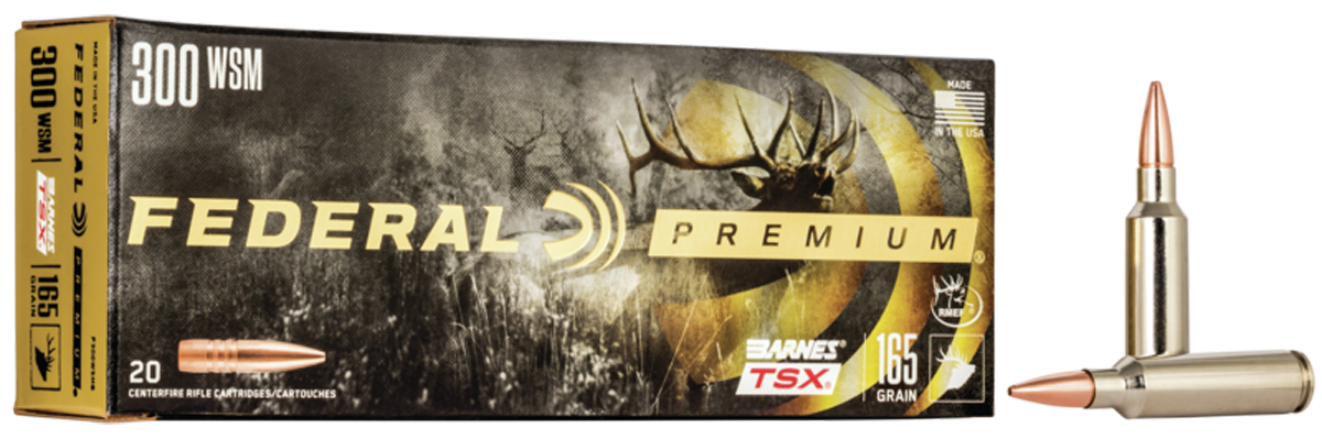Federal P300WSMG Premium 300WSM 165gr Barnes TSX 20 Per Box/10 Case