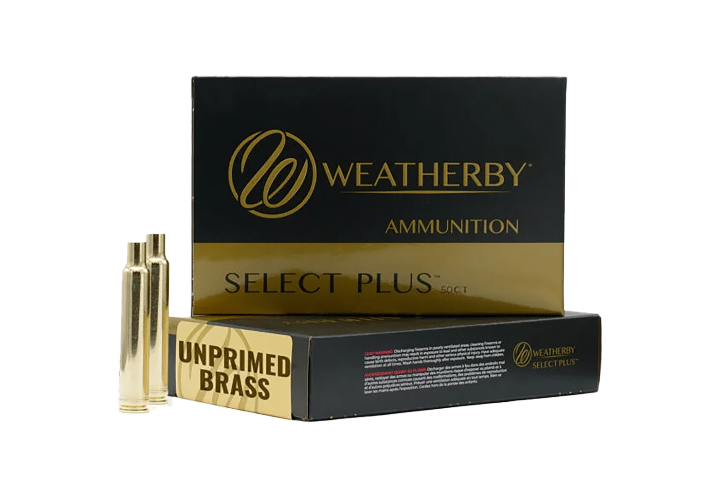 Weatherby BRASS303CT50 Select Plus Unprimed Cases 30-378 Wthby Mag Rifle Brass 50/Box