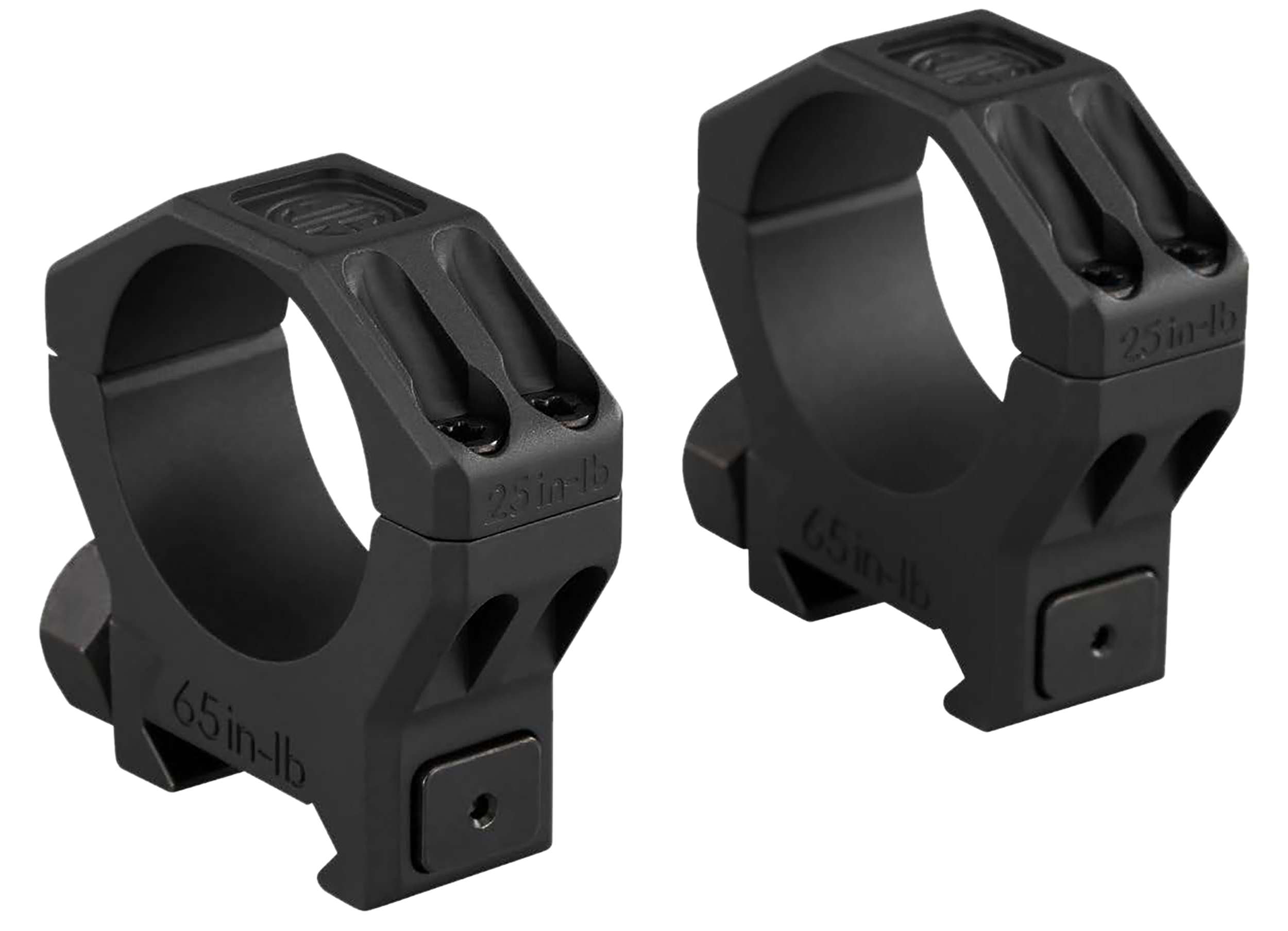 Sig Sauer Electro-Optics SOA63001 Alpha 6 Scope Ring Set Black Stainless Steel 30mm Tube Low