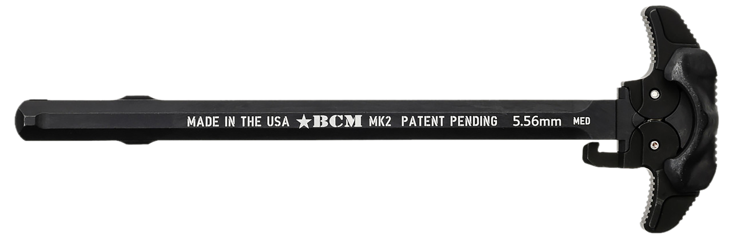 BCM GFHMK2LRGAMBI Ambidextrous MK2 Charging Handle Compatible w/ Mil-Spec AR-15 Black 7075 T-6 Aluminum