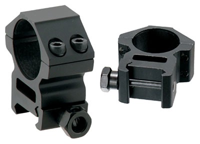 UTG RINGS 1" MEDIUM PROFILE MATTE BLACK PICATINNY/WEAVER