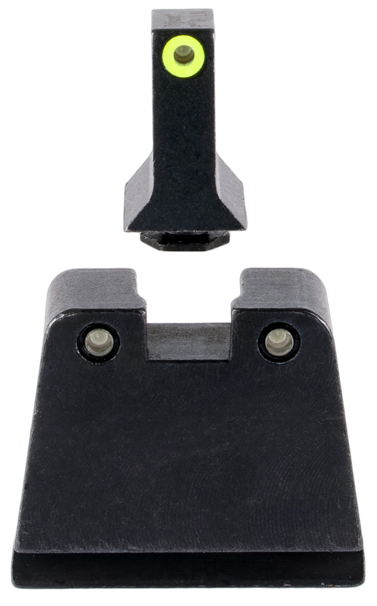 Trijicon GL243C601143 Suppressor/Optic Height Sights Green/Tritium Yellow Outline Front Sight-Green/Tritium Black Outline Rear Sight Glock 42/43/43X Slim Frame