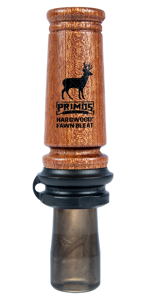 Primos 721 Hardwood Fawn Bleat Open Call Fawn Sounds Attracts Deer Brown Hardwood