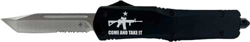 TEMPLAR KNIFE LARGE OTF COME AND TAKE IT AR 3.5" SILVER BLD