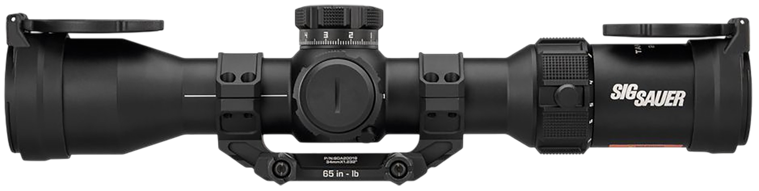 Sig Sauer Electro-Optics SOTM62001 Tango-MSR Black 2-12x40mm, 34mm Tube Illuminated MRAD Milling 2.0 Reticle