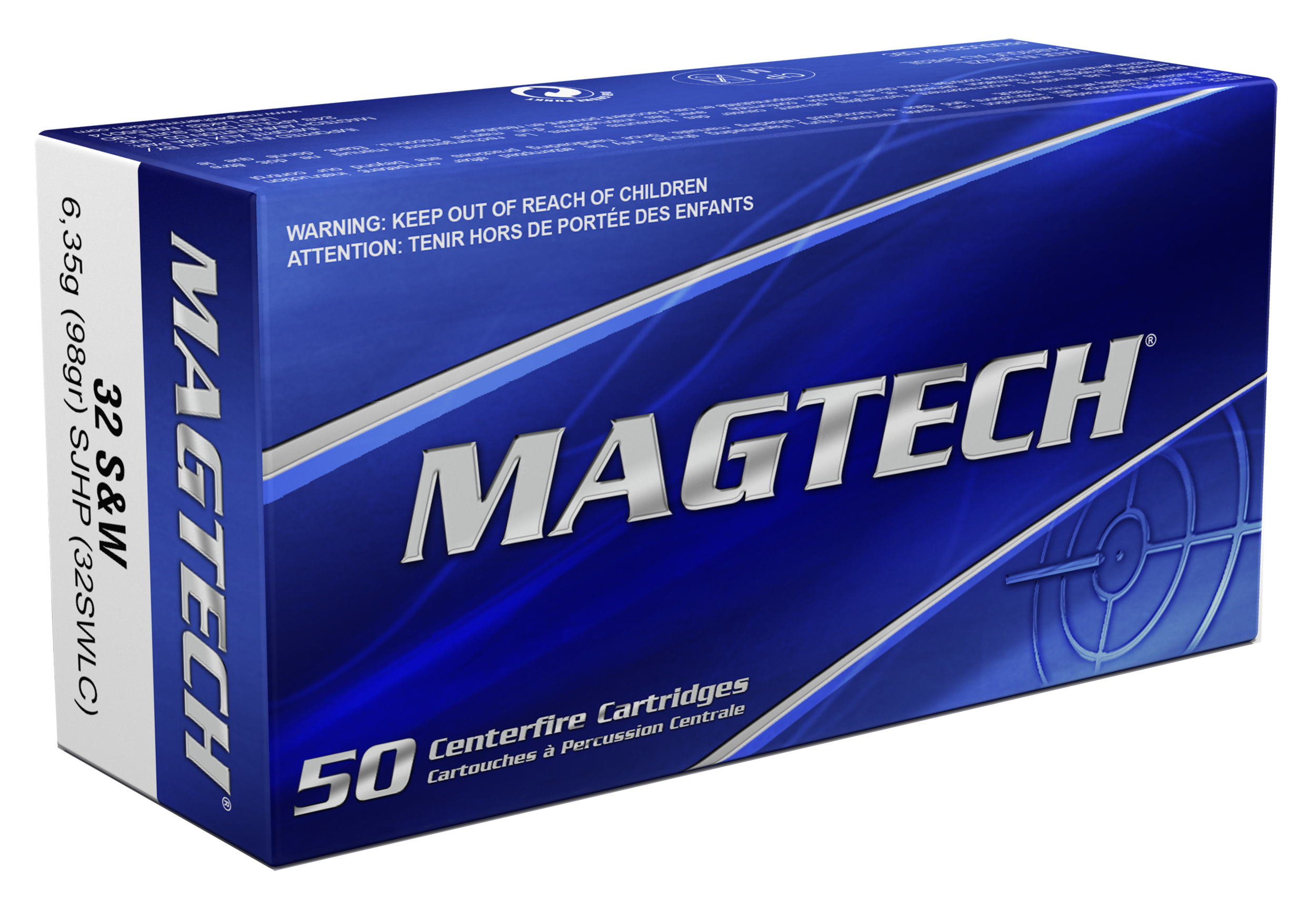 Magtech 32SWLC Range/Training  32S&WLong 98gr Semi Jacketed Hollow Point 50 Per Box/20 Case