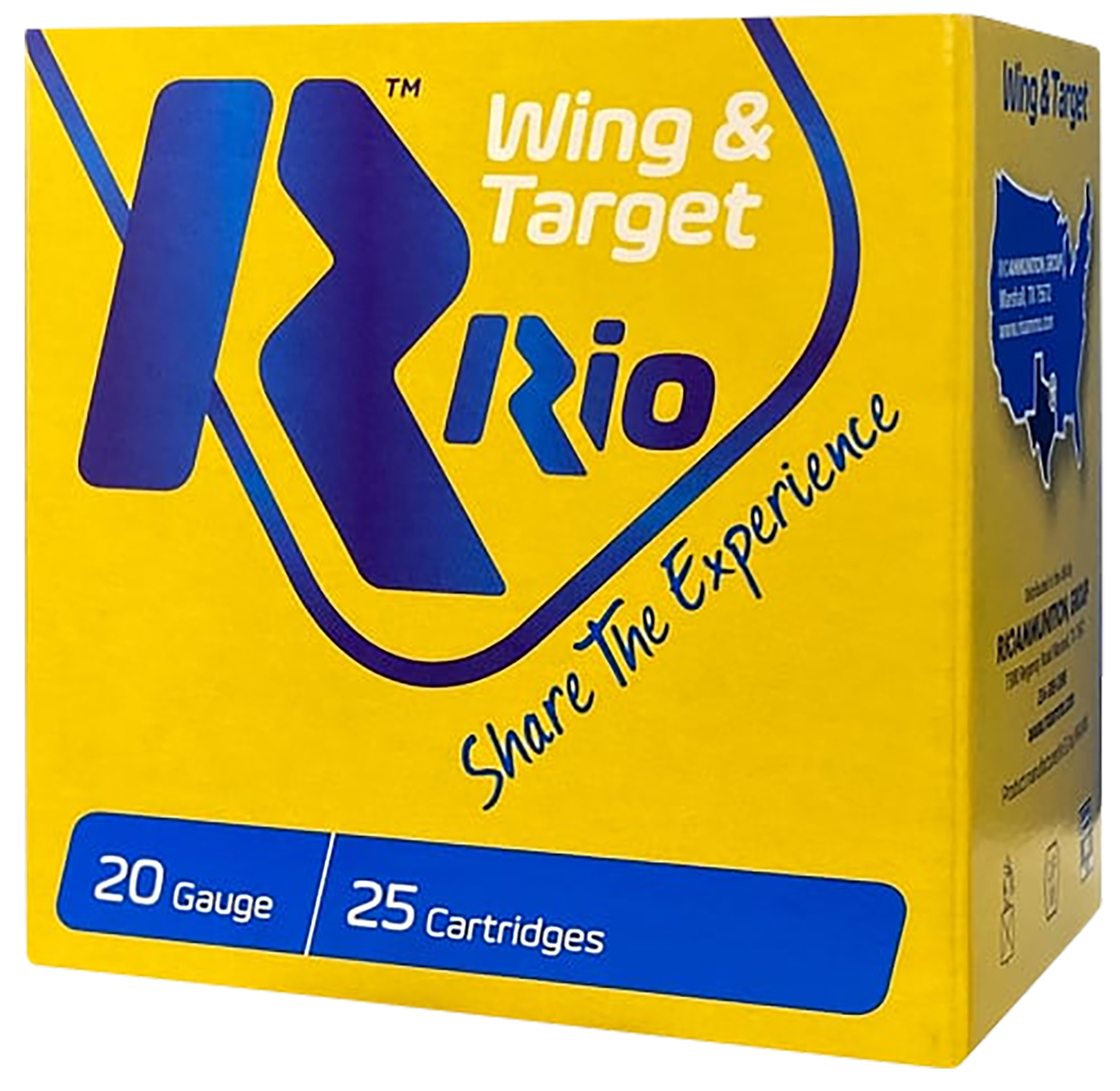 Rio Ammunition WT208 Wing & Target 20Gauge 2.75" 7/8oz 8Shot 25 Per Box/10 Case