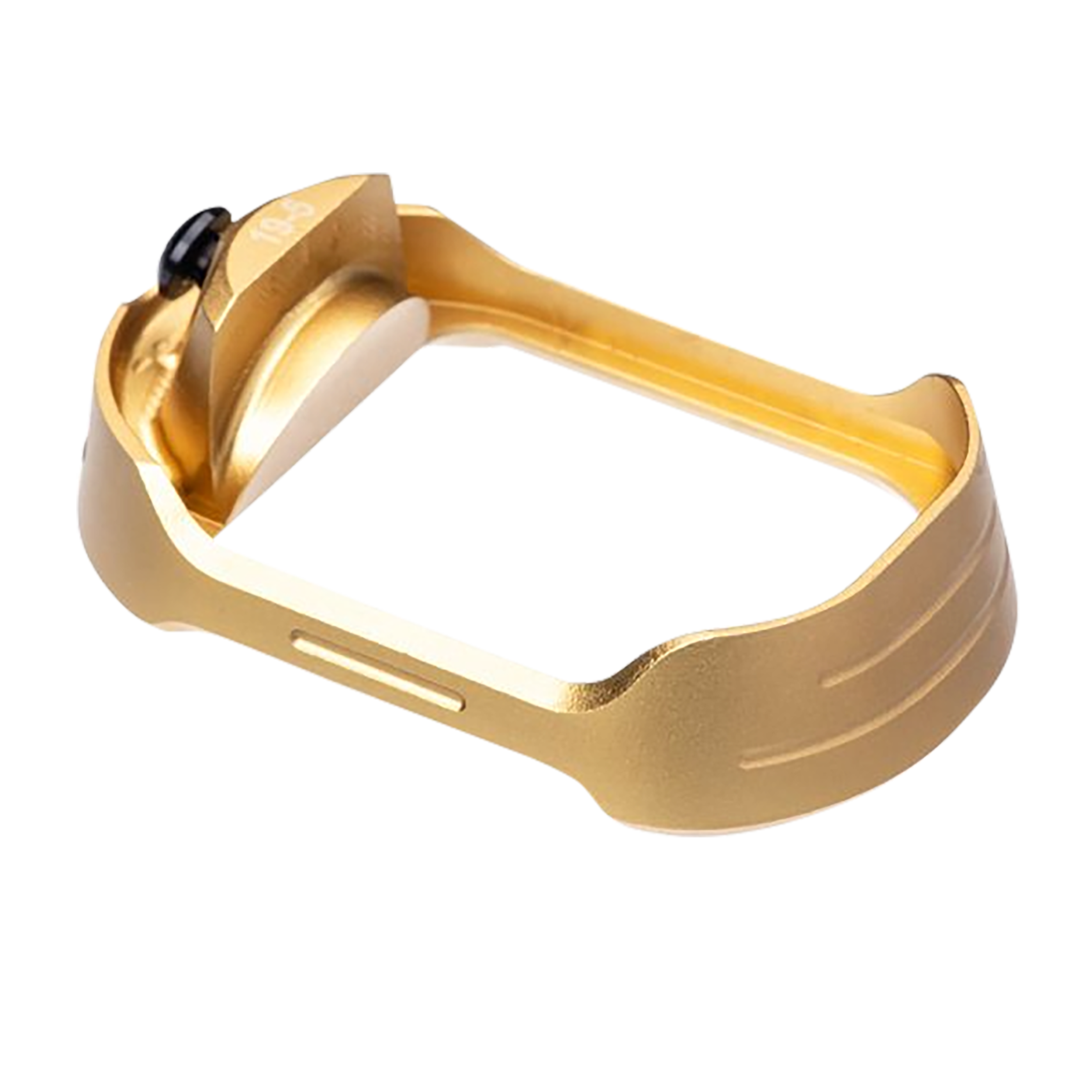 Tyrant CNC TDG19G5MWGOLDBLKSCREW  Magwell Fits Glock 19 Gen 5 Gold Aluminum