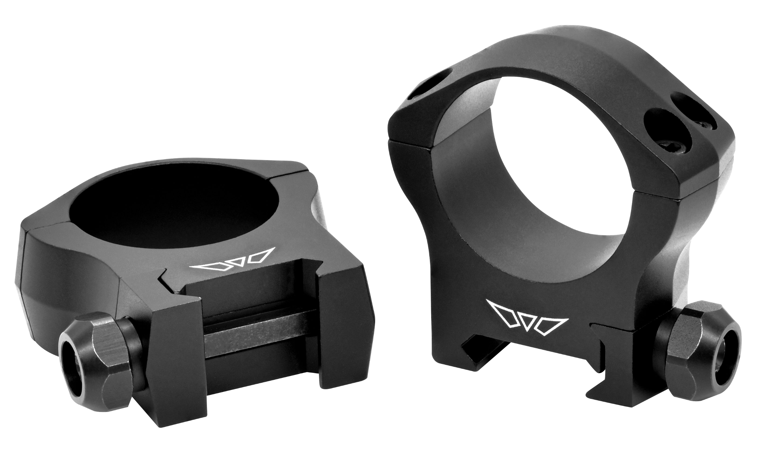 Warne 7214M Scope Rings Mountain Tech Matte Black 30mm Medium 0 MOA
