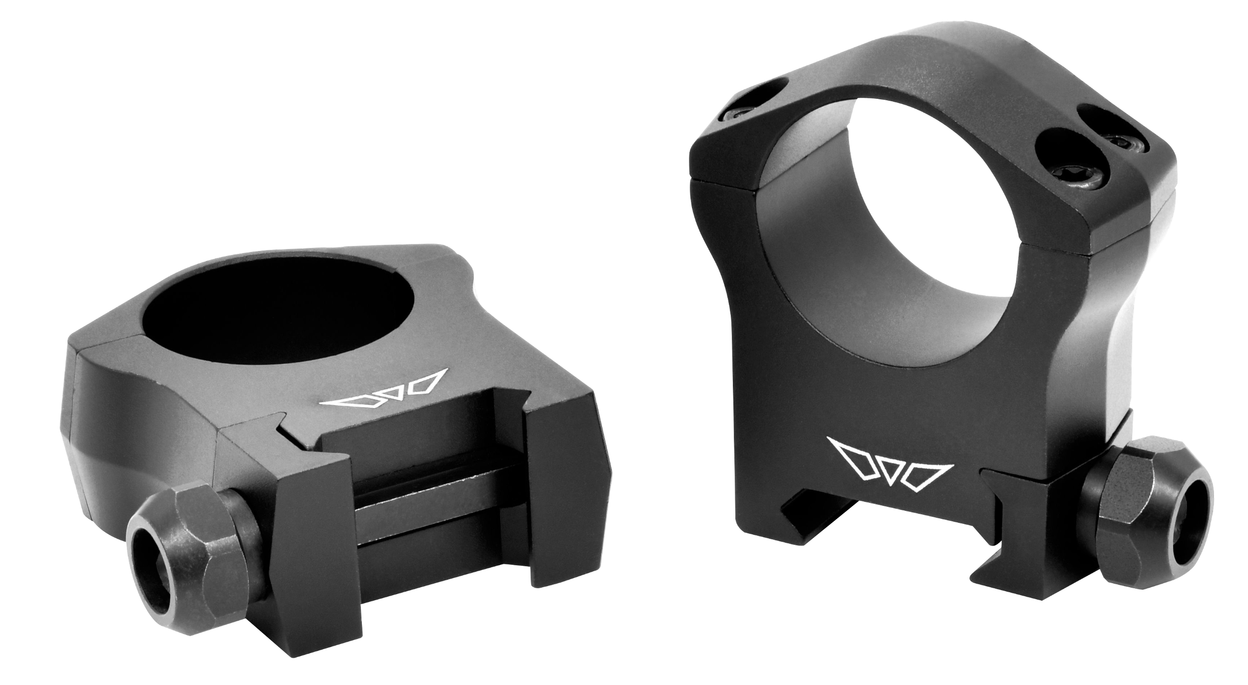 Warne 7202M Scope Rings Mountain Tech Matte Black 1" High 0 MOA