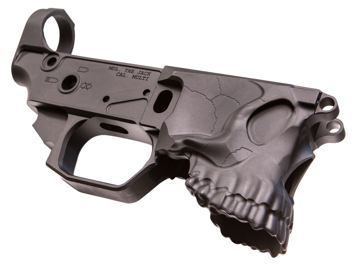 Sharps Bros SBLR03 The Jack Stripped Lower Multi-Caliber Black Anodized Finish 7075-T6 Aluminum Compatible w/Mil-Spec AR-15 Internal Parts