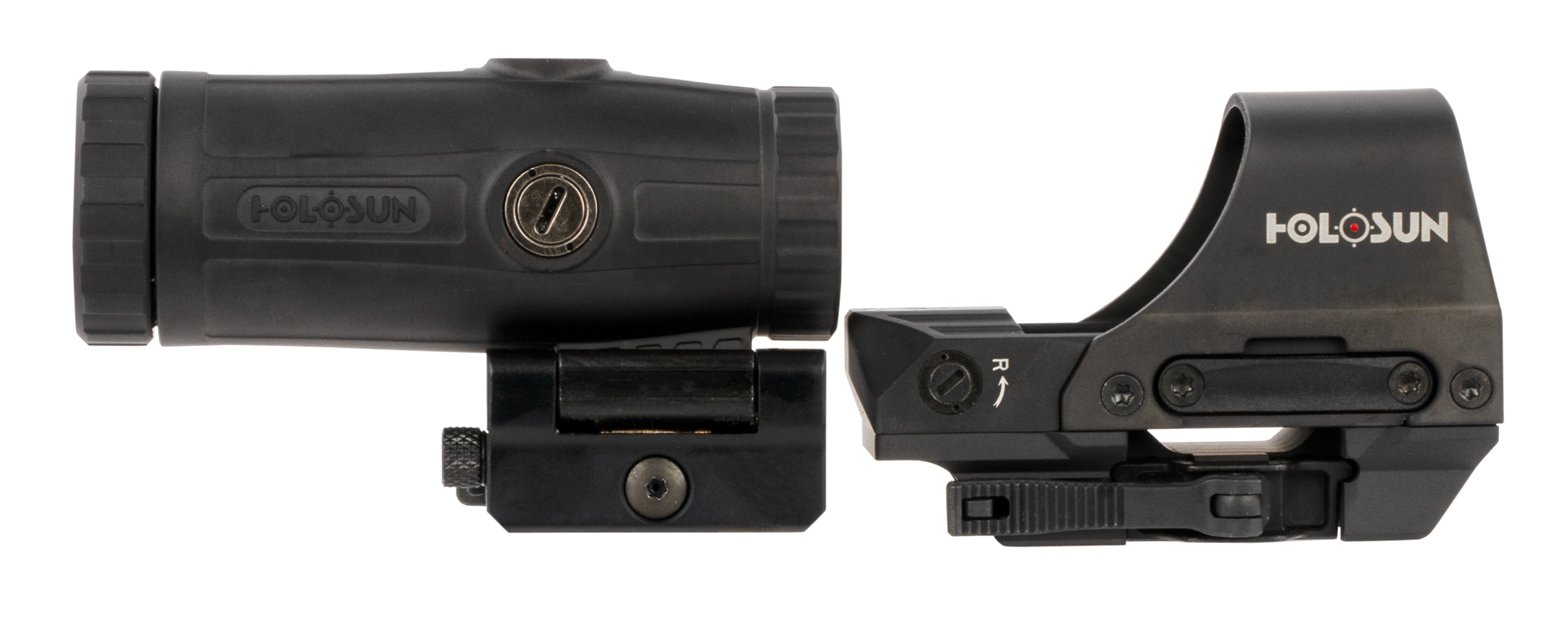 Holosun HS510CHM3X 510 & HM3X Combo Kit Black Anodized 1x/3x, 2 MOA Red Dot/65 MOA Circle Reticle