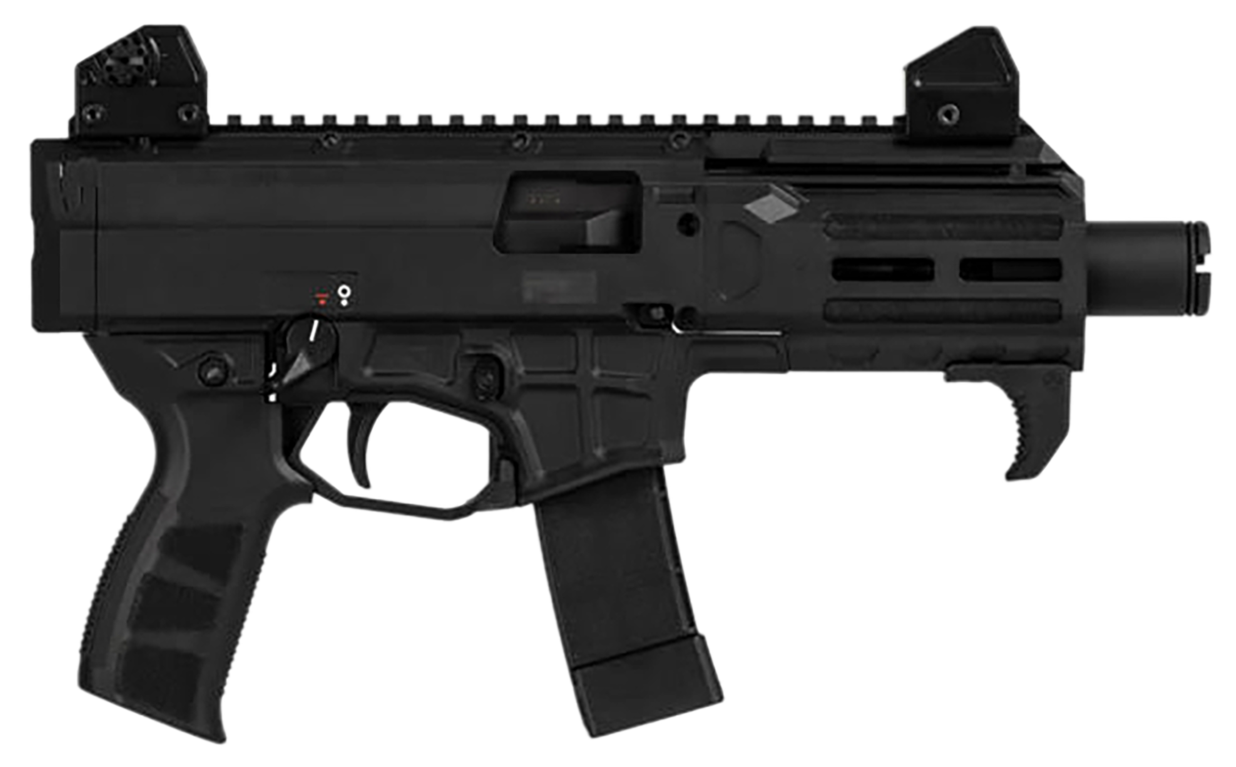 CZ-USA 91430 Scorpion 3+ Micro 9mm Luger 20+1 4.20" Black Polycoat Threaded Barrel, M-LOK Handguard, Picatinny Rail Receiver, Black Polymer Frame, Black Polymer Grip, Ambidextrous