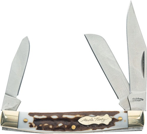 UNCLE HENRY KNIFE NEXT GEN STAGLON JR FOLDING 3-BLADE