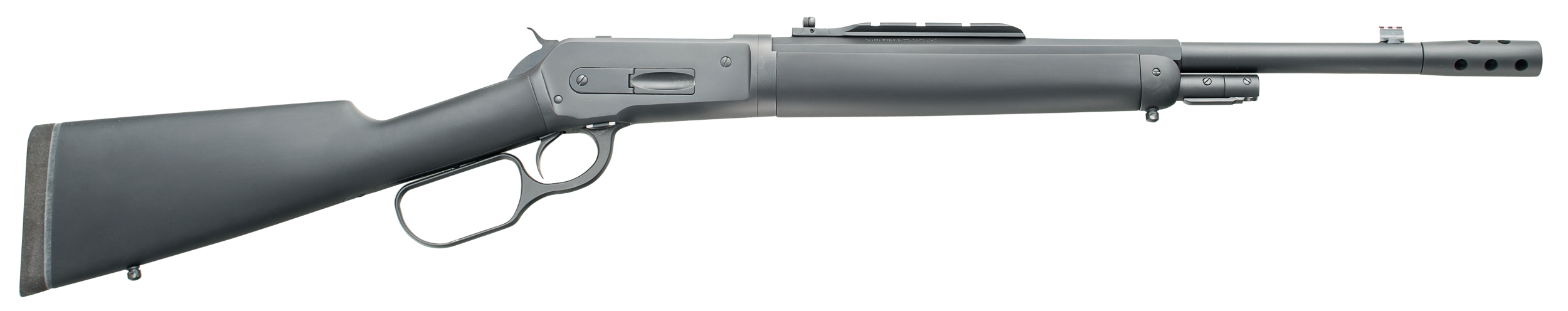Taylors & Company 220091 1886 Ridge Runner Take Down 45-70 Gov Caliber with 4+1 Capacity, 18.50" Barrel, Blued Metal Finish & SoftTouch Black Synthetic Stock Right Hand (Full Size)
