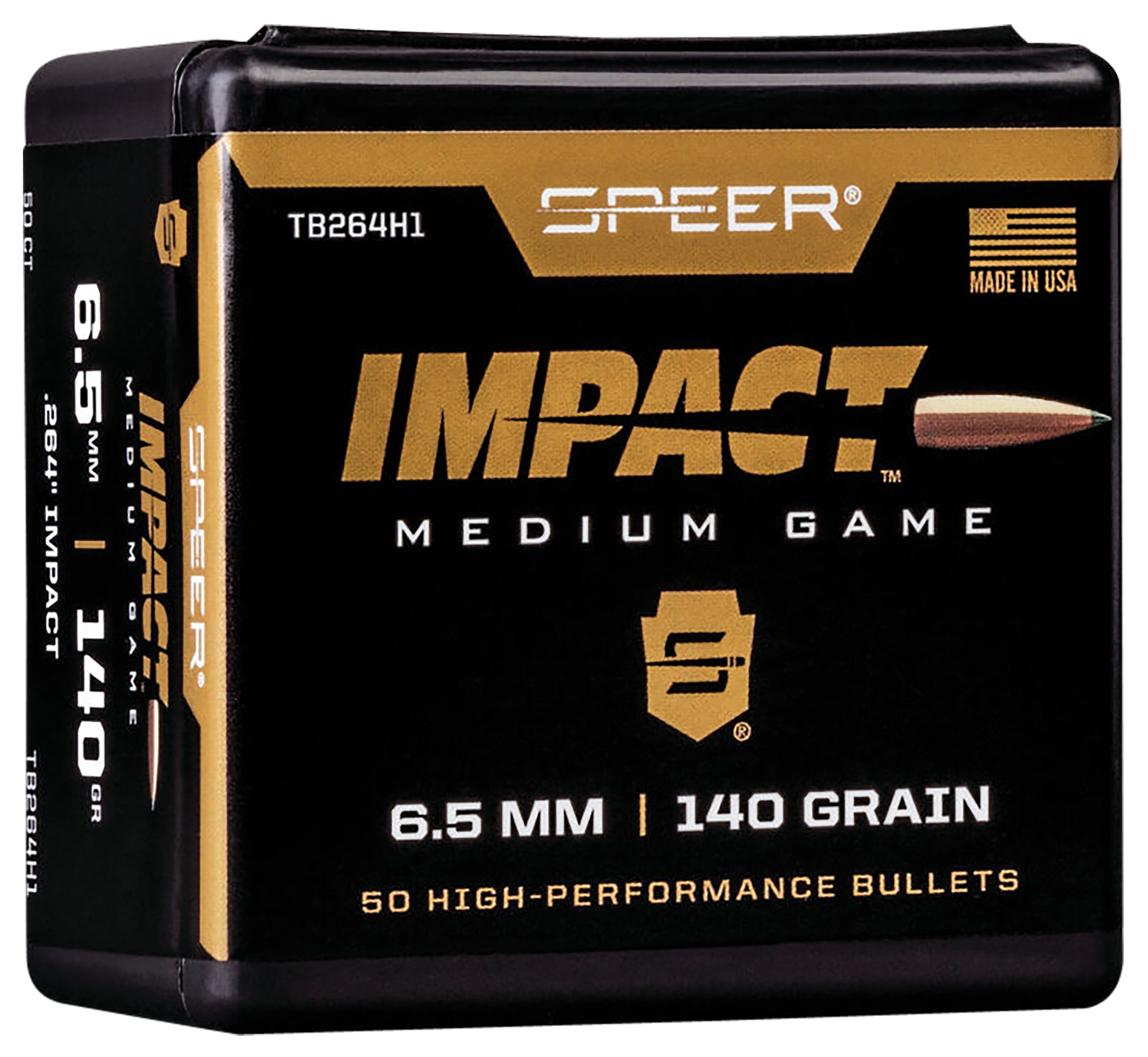 Speer TB264H1 Impact  6.5Creedmoor 140gr Speer Impact 50 Per Box/5 Case