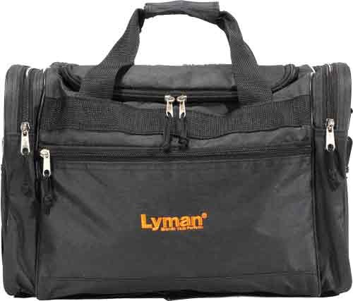 LYMAN HANDGUN RANGE BAG BLACK NYLON W/CARRY STRAP