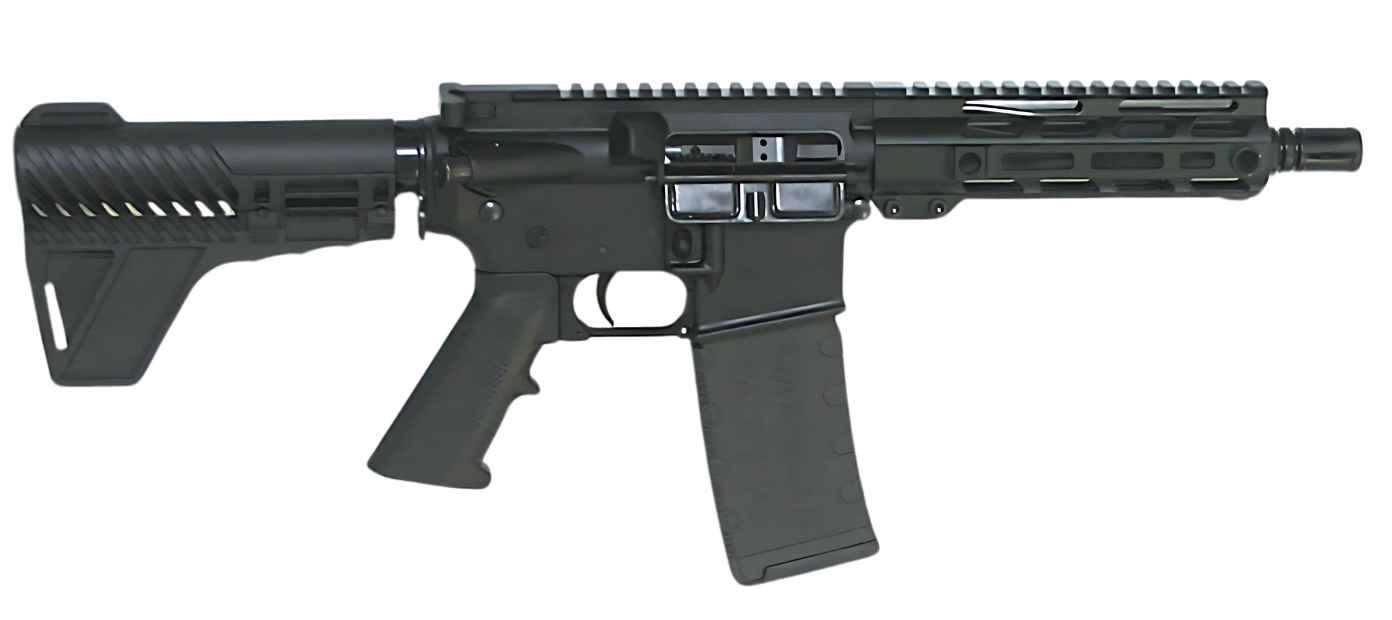 dATI MILSPORT 5.56 PISTOL 7.5" BBL, 7" MLOK QUAD RAIL 1-30RD MAG