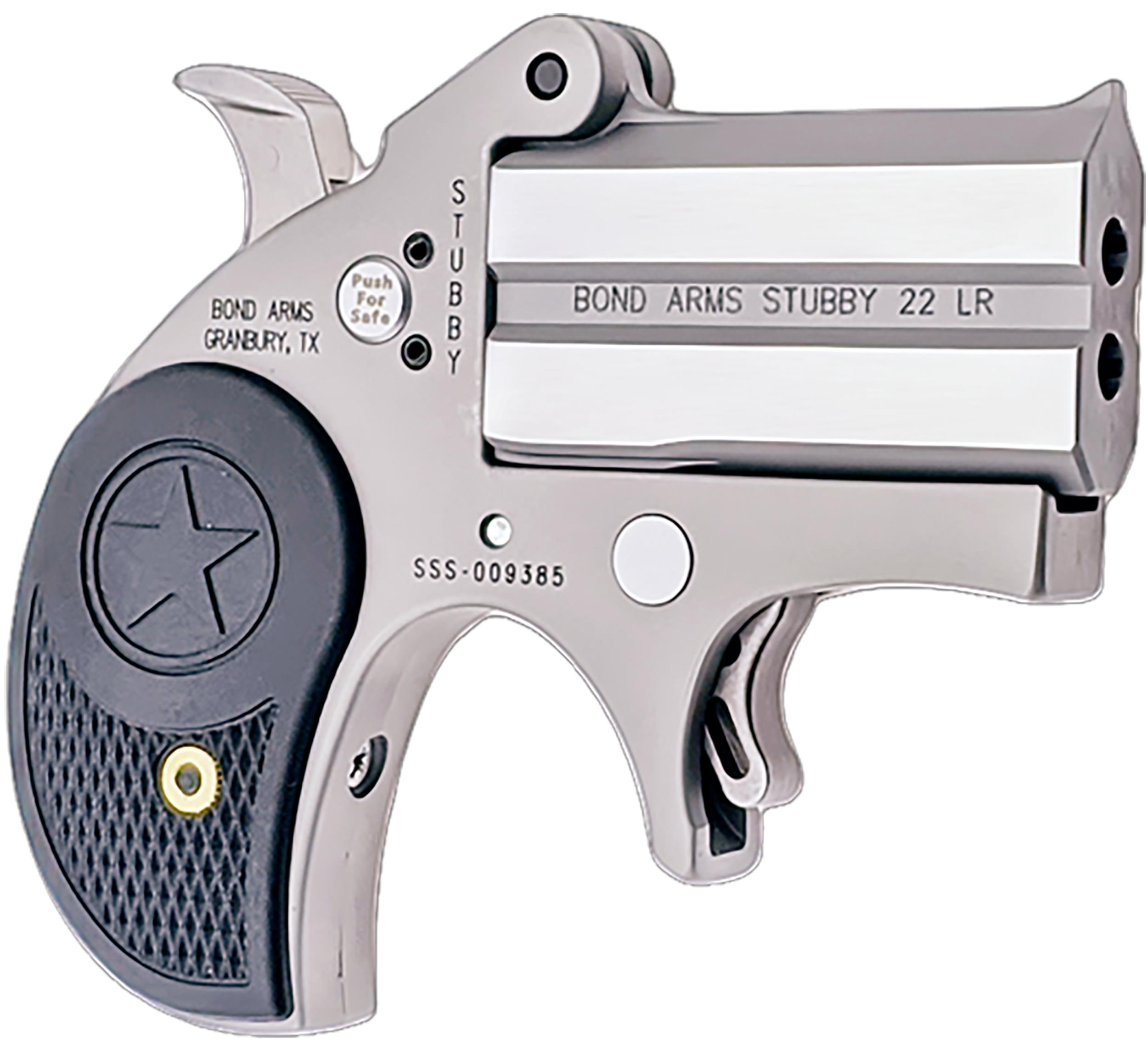 Bond Arms BASTB Stubby Stinger RS 22 LR 2rd Shot 2.20" Steel Frame Black Textured Polymer Grips Right Hand