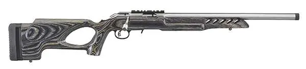 RUGER AMERICAN RIMFIRE TRGT 22LR RFL STS BLK LAM TH STK 18"