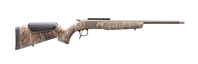 CVA CR4919MOBL Scout Spur 28 Gauge 1rd Patriot Brown Cerakote Steel barrel & Receiver w/Picatinny Rail, Mossy Oak Bottomland Synthetic Stock