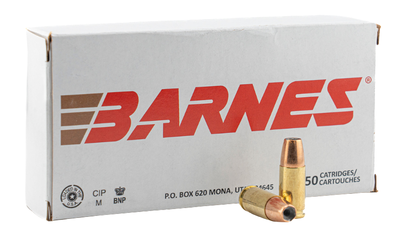 Barnes Bullets 32529   9mmLuger 124gr Semi Jacketed Hollow Point 20 Per Box/10 Case