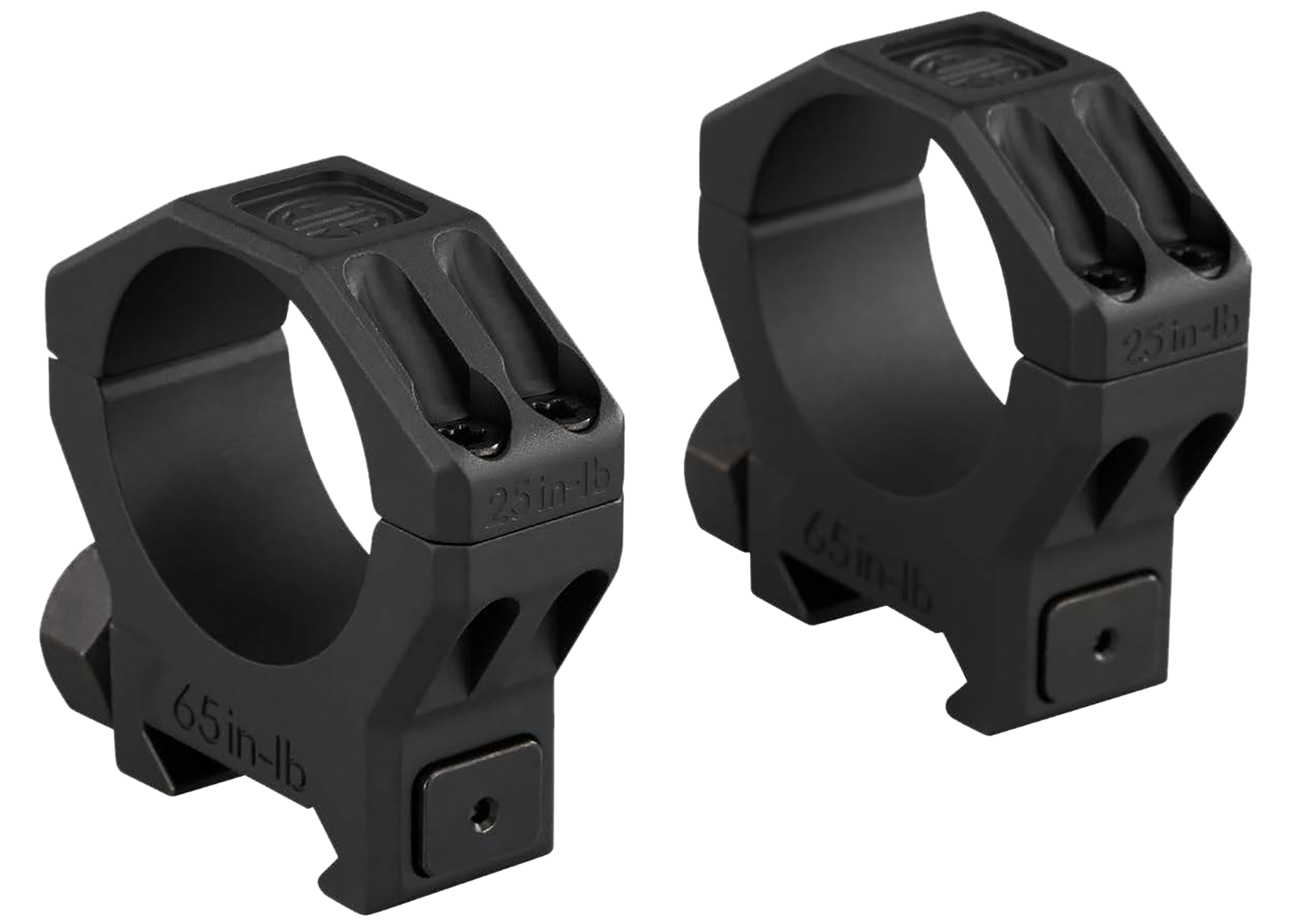 Sig Sauer Electro-Optics SOA63002 Alpha 6 Scope Ring Set Black Stainless Steel 30mm Tube Medium