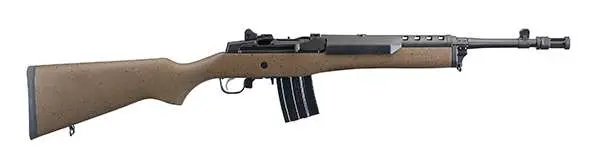 RUGER MINI-14 TACT RFL 5.56 16.1" SPKL BLK/BRN WD 20RD